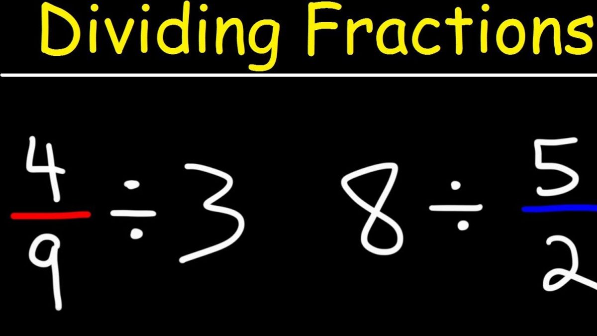 Division Of Fractions By Whole Numbers