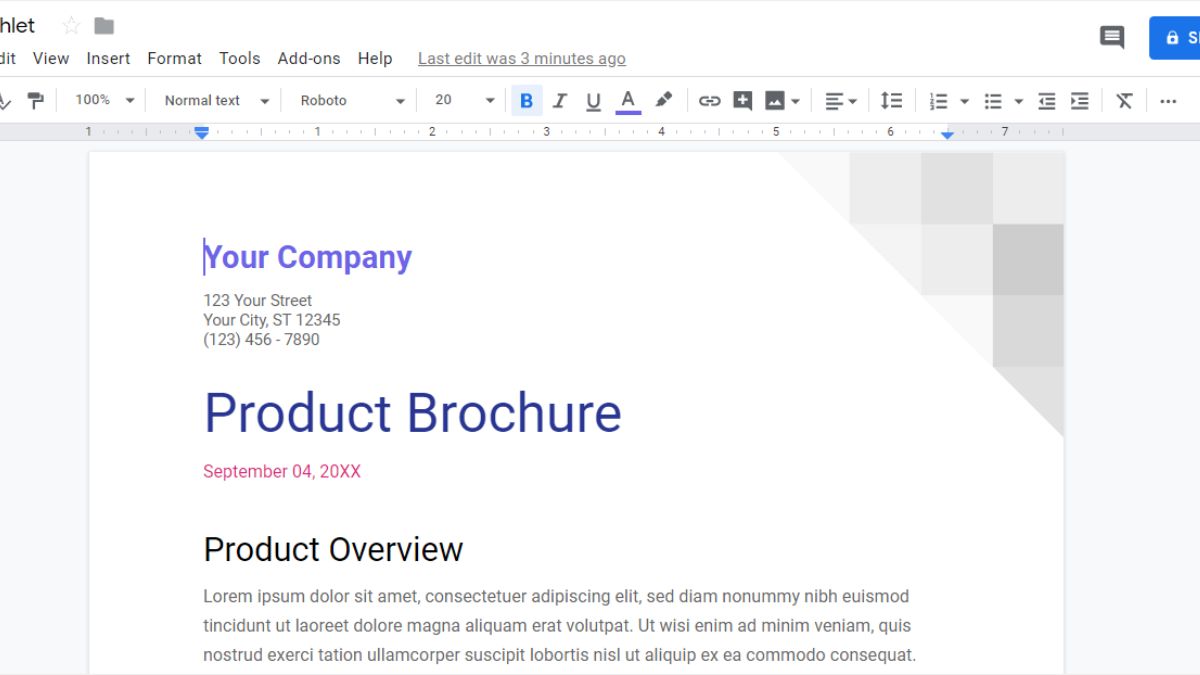 How to Create a Brochure in Google Docs