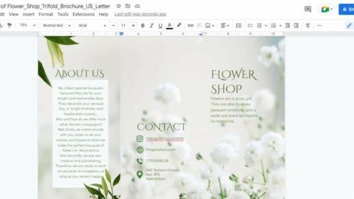 How to Create a Brochure in Google Docs